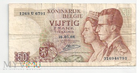 Belgia.4.Aw.50 francs.1966.P-139-S21