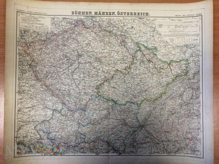 Duże zdjęcie Mapa Czech, Austrii- 1876