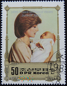 DPR Korea Księżna Diana i Książę William