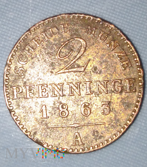 2 Pfenninge 1863