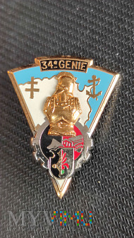 Odznaka 34 Pułku Inżnynieryjnego armii francuskiej