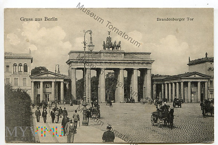 Duże zdjęcie Berlin - Brama Brandenburska - pocz. XX w.