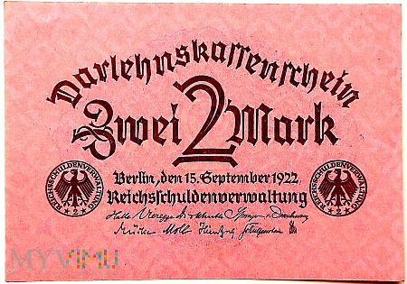 Niemcy 2 marki 1922