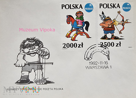 znaczek z Polski - Edward Lutczyn - karykatury