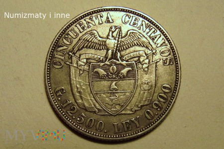 Duże zdjęcie 50 centavos Kolumbia