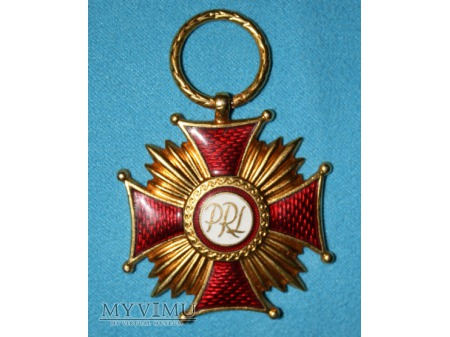 Krzyż Zasługi - PRL - złoty