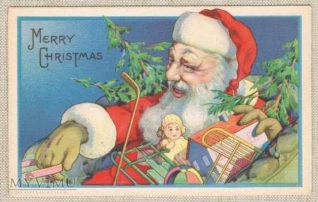 Święty Mikołaj z prezentami