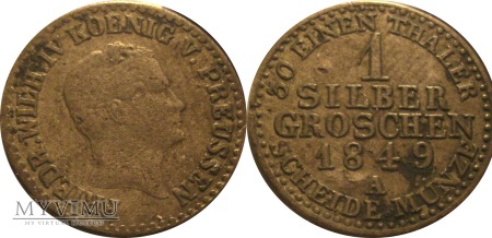1 silber groschen 1849