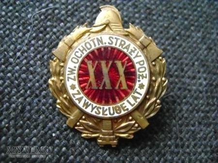 strażacka odznaka za wysługę lat