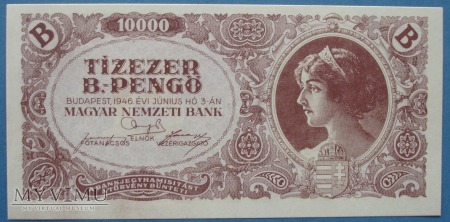 10000 B- Pengo 1946 r - Wegry
