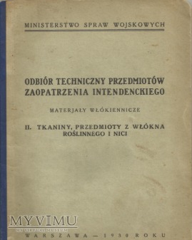 Obior techniczny materialow wlokienniczych-1930