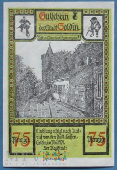 75 Pfennig 1921 r - Soldin - Mysliborz
