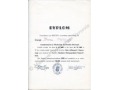 Dyplom uczestnictwa w wycieczce do Fiordów 1967 r.