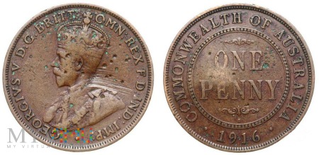 Australia, 1 penny 1916