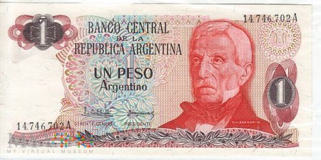 ARGENTYNA 1 PESO 1983