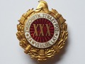 Odznaka Za Wysługę XXX Lat Jednoczęściowa Płaska
