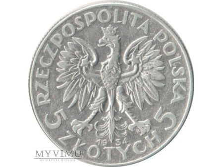 5 złotych 1934 rok