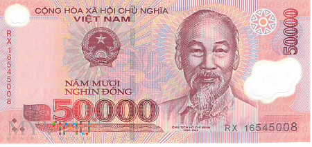 Duże zdjęcie Wietnam - 50 000 dongów (2016)