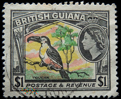 Gujana Brytyjska $1 Elżbieta II