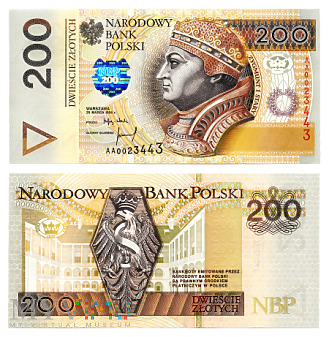 200 złotych 1994 (AA 0023443)