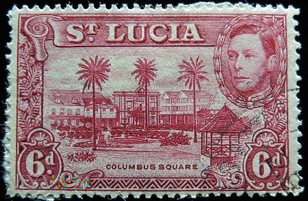 St. Lucia 6d Jerzy VI