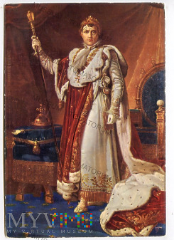 Duże zdjęcie Napoleon I w stroju koronacyjnym - F. Gerard