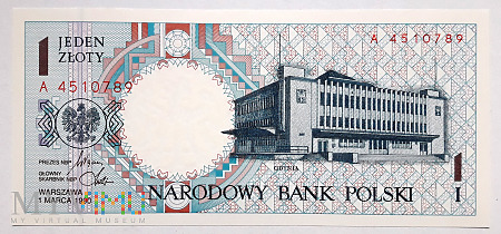Polska 1 złoty 1990