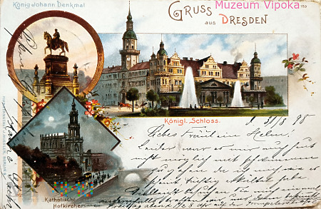 Duże zdjęcie Drezno - Jan Wettyn - król Saksonii (1898)