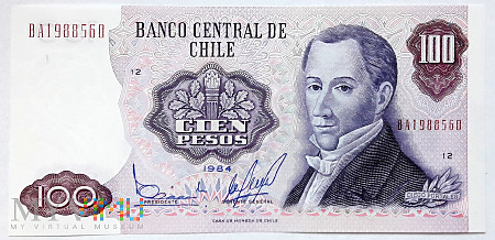CHILE 100 pesos 1984