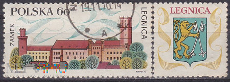 Castle, Legnica with label