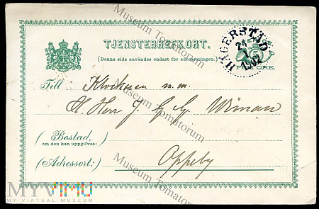 Karta pocztowa - szwedzka - 1902