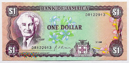 Duże zdjęcie Jamajka 1$ 1990
