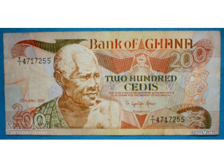 20O CEDI 1989 GHANA