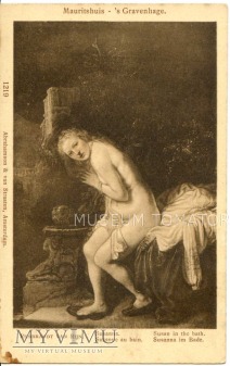 Rembrandt - Zuzanna w kąpieli