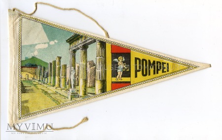 Proporczyk souvenir - Włochy Pompeje 1963