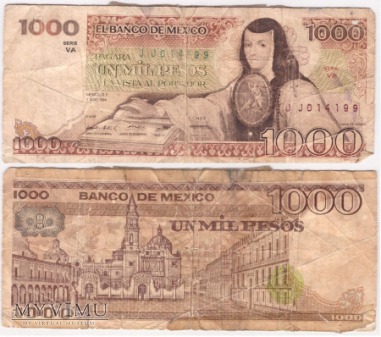 Meksyk, 1000 pesos 2002r