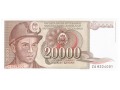 Jugosławia - 20 000 dinarów (1987)