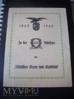 MILITSCHER KREIS UND STADTBLATT 1939