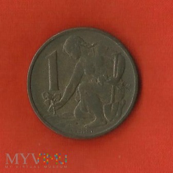 Duże zdjęcie Czechosłowacja 1 korona, 1959
