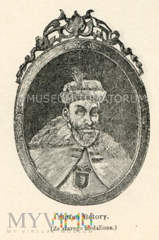król Stefan Batory - z medalionu