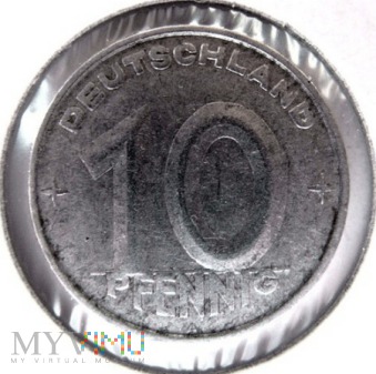 10 fenigów 1952 r. Niemcy (NRD)