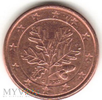 1 EURO CENT 2007 G