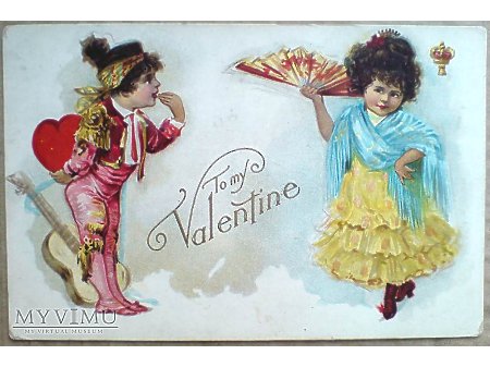 Mojej kochanej Walentynce WALENTYNKI 1910