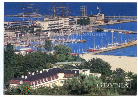 Gdynia - Basen żeglarski - lata 80-te XX w.