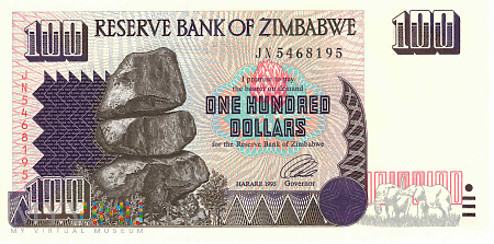 Zimbabwe - 100 dolarów (1995)