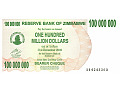 Zimbabwe - 100 000 000 dolarów (2008)