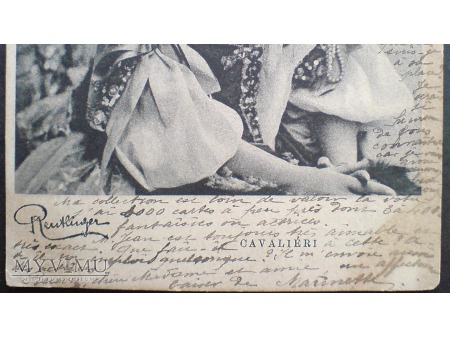 Duże zdjęcie Postcrossing w czasach Belle époque CAVALIERI 1903