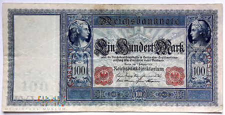 Niemcy 100 marek 1908