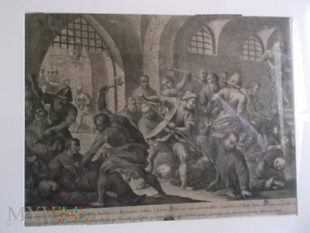 Scena Masakry Zakonu Bonifatrzy w 1656 roku
