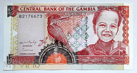 GAMBIA 5 dalasis 1996